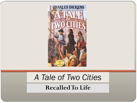 a tale of two cities recalled to life summary|A Tale of Two Cities .